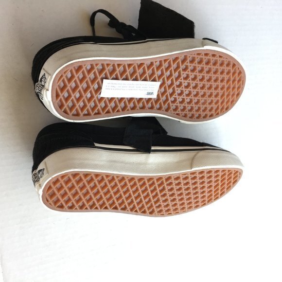 RARE New Vans Old Skool Fur Black Sneakers Low-Top Skate‎ Shoes 721454 M 5 W 6.5 main image 4